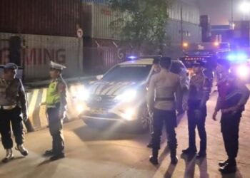 Polres Tanjung Priok Gelar Patroli STASIONER Cipta Kondisi, Antisipasi Gangguan KAMTIBMAS Diwayah Pelabuhan 
