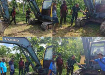 Dandim 1801/Manokwari Cek Kelayakan Alat Berat di Lokasi TMMD Ke-128