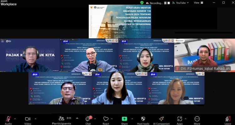 PT. Bina Indocipta Andalan Menyelenggarakan Webinar dengan Tema, Kupas Tuntas PMK 136 Tahun 2024 Tentang Pengenaan Pajak 