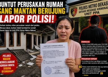 Rumah Dirusak Mantan, Kini Resmi Lapor Polisi: Pelaku Masih Bebas, Korban Minta Segera Ditangkap