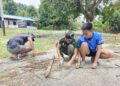 Pondasi Bak Penampungan Air Bersih Mulai Dilaksanakan oleh Satgas TMMD ke-128 Kodim 1801/Manokwari