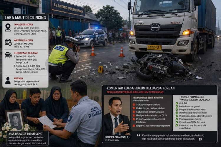 Kasus Trailer vs Motor di Cilincing Disorot, Diduga Proses Hukum Dipertanyakan