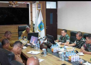 Perkuat Sinergi Bangun Papua Barat, Pangdam XVIII Kasuari Audiensi Bersama Gubernur Bahas Program Strategis Kesejahteraan Rakyat