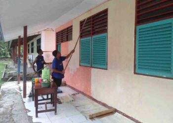 TNI Percepat Renovasi Sekola: TMMD Ke-128 Progres SD Inpres 62 Asai Tahap Finishing