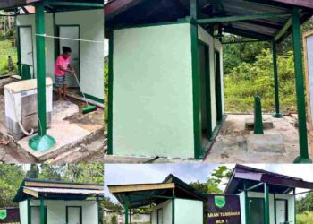 5 Unit MCK Warga Kampung Tanah Rubuh, Progres Tahap Akhir Pengecatan