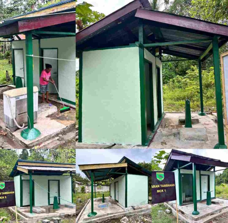 5 Unit MCK Warga Kampung Tanah Rubuh, Progres Tahap Akhir Pengecatan