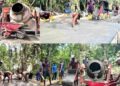 Semangat Gotong Royong Satgas TMMD Ke-128 Kodim 1801/Manokwari: Pembangunan Cor Jalan Kampung Tanah Rubuh
