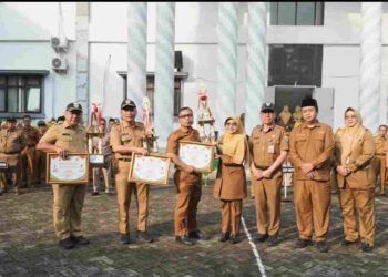 Pilah Sampah Antar OPD Pemkab Pandeglang Dilombakan, Dinkes Raih Juara Pertama