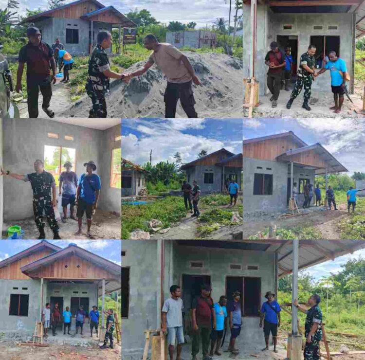 Kepala tukang Satgas TMMD ke-128 Kodim 1801/Manokwari: Pondasi Bak Penampungan Air Bersih Harus Presisi