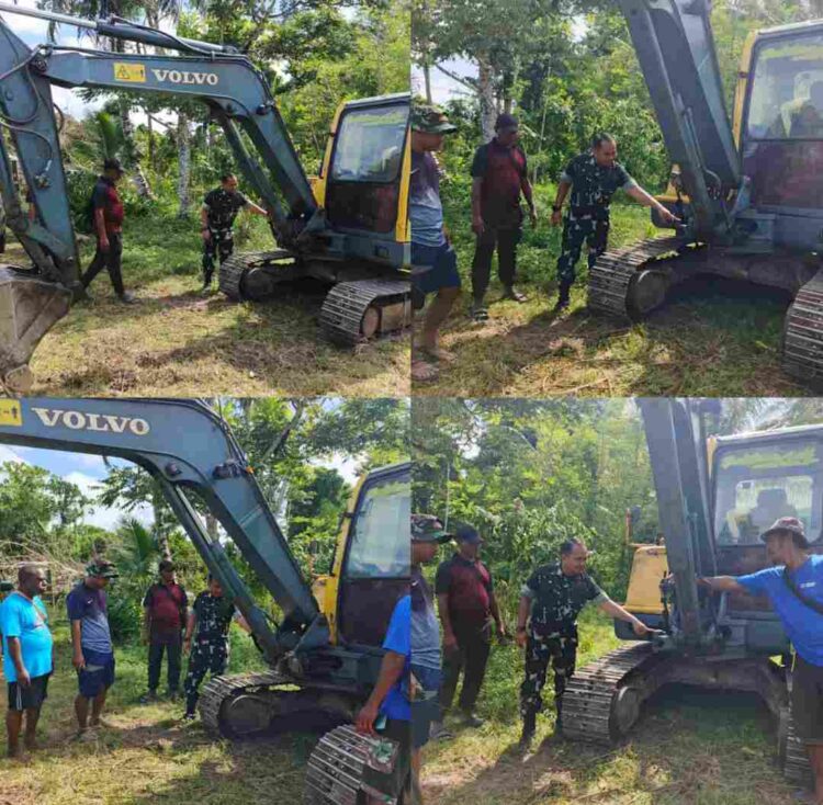 Dandim 1801/Manokwari Cek Kelayakan Alat Berat di Lokasi TMMD Ke-128