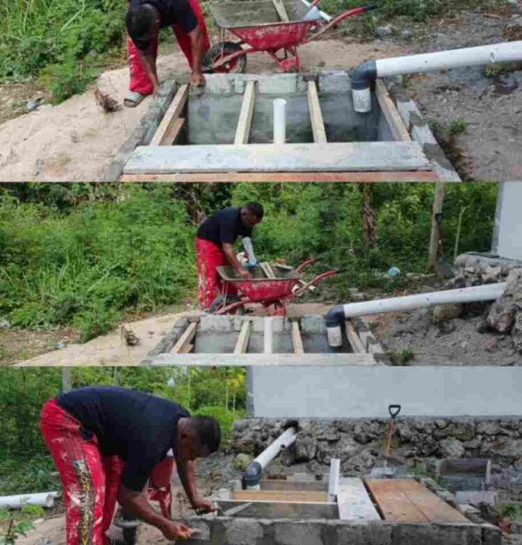 Satgas TMMD Ke-128 Kodim 1801/Manokwari Kerjakan Pembuatan Bak Septictank RTLH