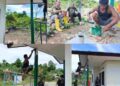 Pengecatan Tiang Teras RTLH, Satgas TMMD Ke-128 Kodim 1801/Manokwari Utamakan Kerapian