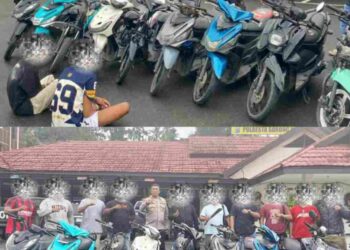 Team Mangewang Ringkus Pelaku Curanmor dan Jambret di Sorong: 9 Motor Curian Diamankan