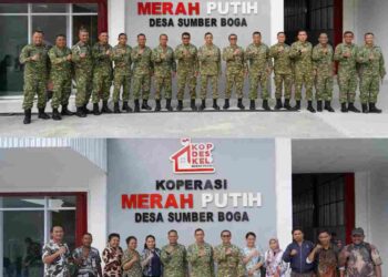 Dandim 1801/Manokwari Dorong Ekonomi Rakyat PB, Hadiri Vicon Peresmian 1.061 Koperasi Desa Se-Indonesia