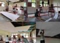 Satgas TMMD Ke-128 Kodim 1801/Manokwari Pasang Plafon Perpustakaan SD Inpres 62 Asai