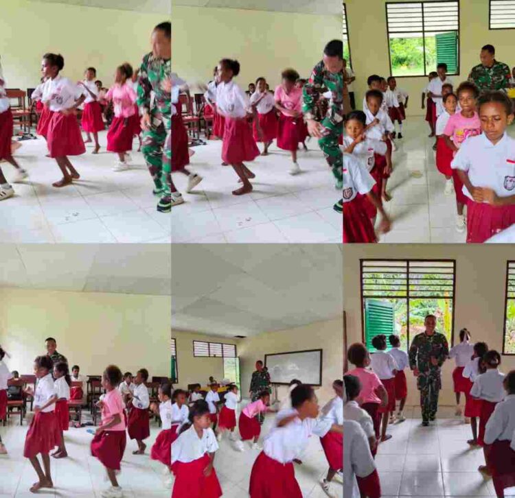 Koptu Arif Latih Tarian Yospan Anak SD Inpres 62 Asai, Kegiatan TMMD ke-128 Kodim 1801/Manokwari