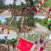 Antusias Warga Pasang Umbul-Umbul jelang Penutupan TMMD Ke-128 Kodim 1801/Manokwari