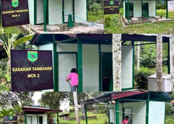 Rehab Lima Unit MCK TMMD Ke-128 Kodim 1801/Manokwari Rampung 100 Persen