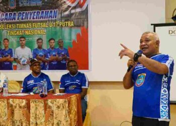 Bakar Semangat, Waka Polda PBD: Tujuh Atlet Muda Berangkat dan Lolos Terpilih Seleksi Timnas Futsal U-17