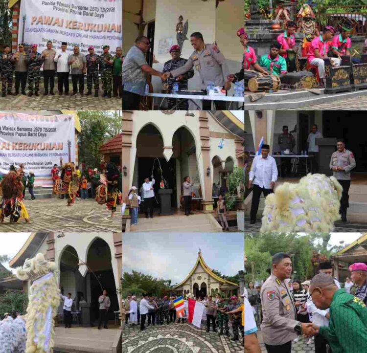 Pawai Kerukunan Warnai Waisak di Sorong, Irwasda Polda PBD; Perbedaa Menjadi  Perekat Persatuan