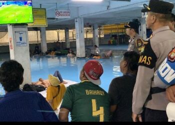 Polres Priok Perkuat Sinergi dengan Masyarakat Melalui Nobar Jaga Jakarta On The Spot Piala Dunia 2026