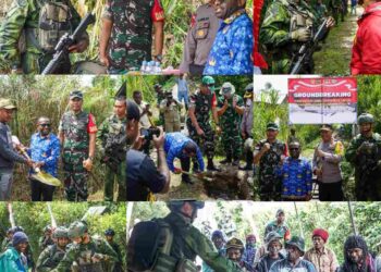 Danyonif 2 Marinir Hadiri Groundbreaking Jembatan Perintis Garuda, Satgas Pamtas Mobile RI-PNG Gobang 8 Siap Amankan Kegiatan Strategis