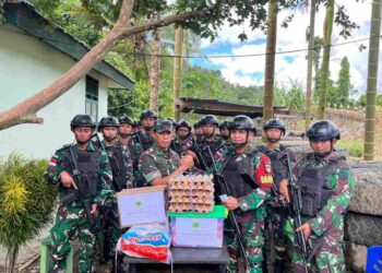 Tinjau Pos Goro Satgas Yonif 410/Alugoro: Kobarkan Semangat Disiplin dan Kesiapsiagaan Prajurit