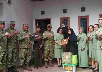 Sambut HUT Kodam XIII/Merdeka Ke-68, Dandim 1310/Bitung Dampingi Danrem 131/Santiago Gelar Anjangsana dan Bakti Sosial