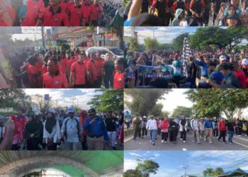 Personel Polda PBD Hadiri Jalan Santai Peringati Tahun Baru Islam 1 Muharram 1448 H di Kota Sorong