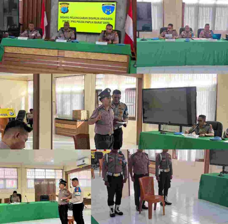 Bid Propam Polda PBD Gelar Sidang Disiplin terhadap Personel yang Mangkir Dinas