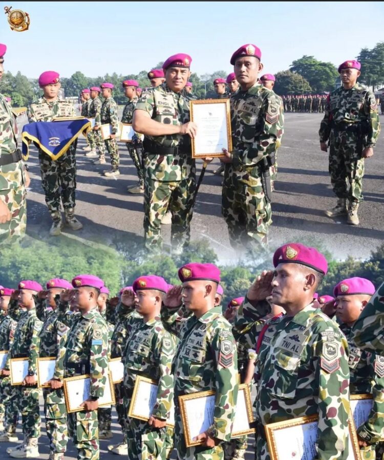 Sita Senjata Hingga Rebut 4 Markas OPM, Belasan Prajurit Marinir Naik Pangkat