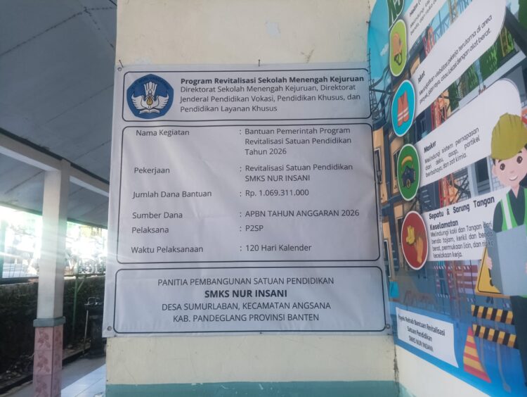 Diduga Bungkam Soal Revitalisasi Rp1 Miliar, Kepala SMKS Nur Insani Disorot; GOW-BANTEN Desak Kejagung, Kejati Banten dan Inspektorat Turun Tangan