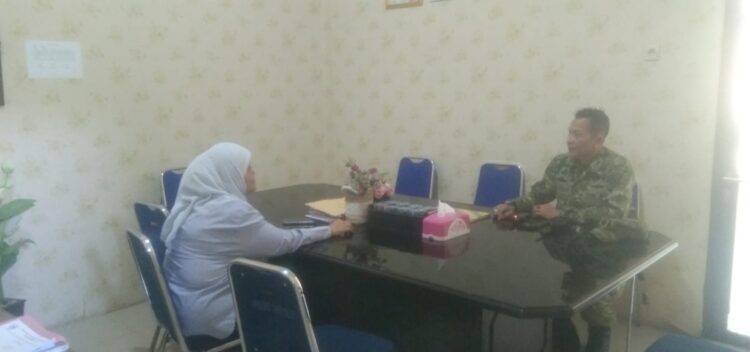 Kunjungan Danramil Menes 0106, Ke UPT Puskesmas Kecamatan Menes Pandeglang 