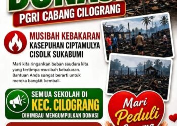 PGRI Cilograng Buka Donasi untuk Korban Kebakaran Kasepuhan Ciptamulya Sukabumi