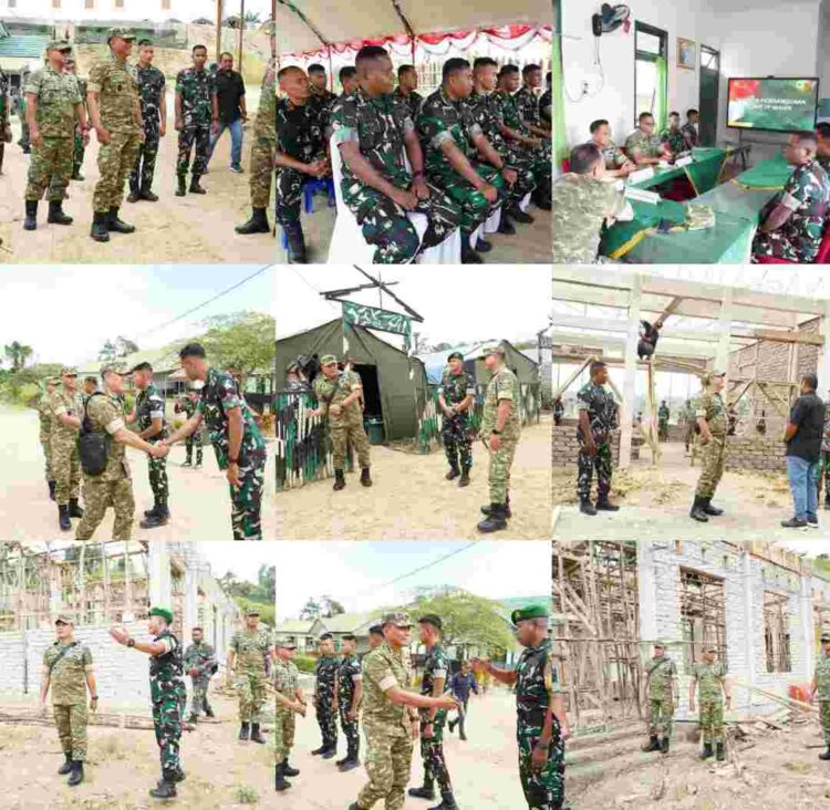 Tinjau Progres Pembangunan Yonif TP 864/NN, Siapan Satuan Modern dan Profesional