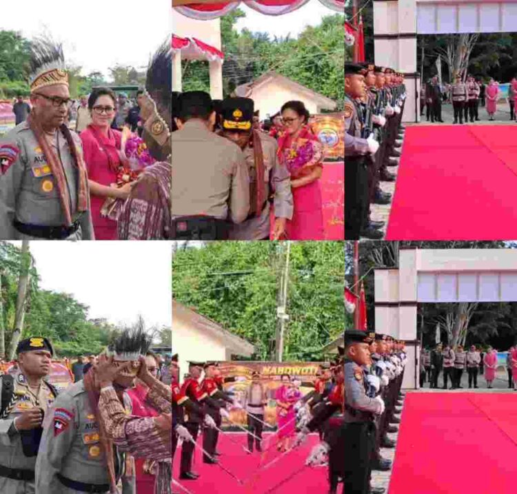 Prosesi Adat dan Pedang Pora Warnai Penyambutan Kapolda PBD Brigjen Pol. Yulius Audie Sonny Latuheru