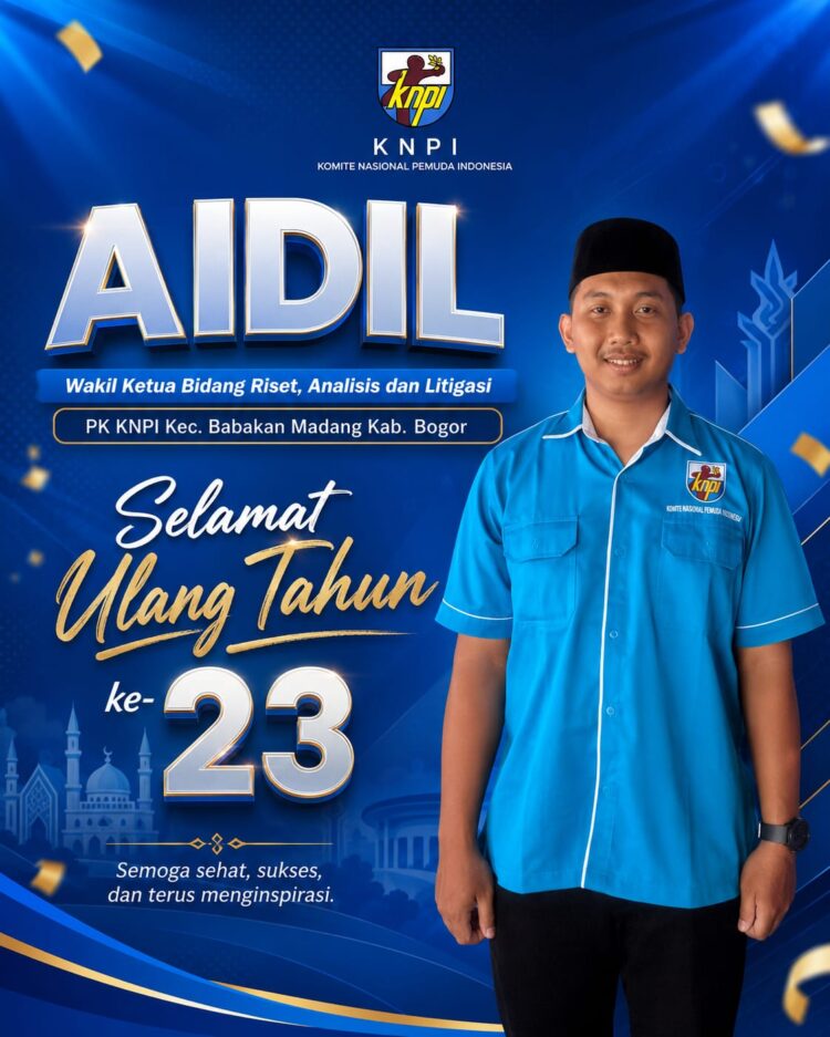 Ketua DPK KNPI Babakan Madang Ucapkan Selamat HUT ke-23 untuk Aidil, Dorong Generasi Muda Terus Berkontribusi