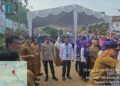 Polsek Cilograng Kawal Kunjungan Monitoring Ibu Gubernur Banten dan TP PKK di Desa Cireundeu