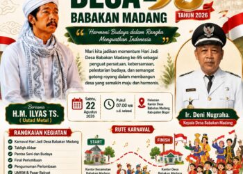 Semarak Hari Jadi Desa Babakan Madang ke-95, H.M. Ilyas TS “Ustad Metal” dan Kades Deni Nugraha Ajak Warga Rawat Persatuan dan Budaya