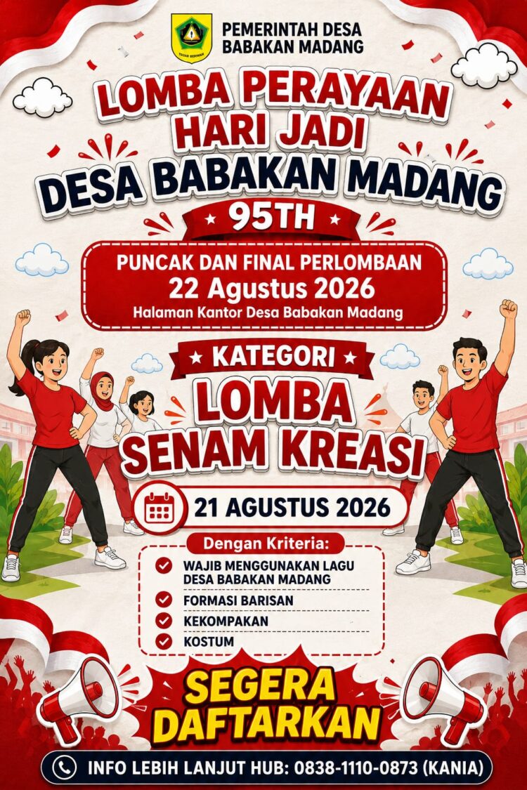 Sambut Hari Jadi ke-95, Desa Babakan Madang Siapkan Enam Perlombaan, Da’i-Da’iyah Khusus Anak Jadi Sorotan
