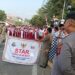 Semarak Gerak Jalan, Pelajar se-Kecamatan Cilograng Antusias Ikuti Perlombaan