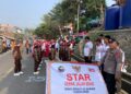 Semarak HUT RI ke-81, Gerak Jalan dan Baris-Berbaris di Cilograng Diikuti Pelajar hingga Peserta Umum