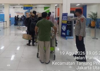 JJOS Pengamanan Embarkasi KM Bukit Raya Tujuan Kijang Berjalan Aman, 228 Penumpang Terlayani di Tanjung Priok