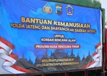 12 Truk Bantuan Polda Jateng Tiba di Labuan Bajo, Polri Perkuat Penanganan Korban Gempa NTT