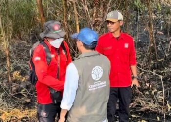 Tinjau Karhutla Kalsel, Menhut Raja Antoni: Api Sudah Tak Terlihat, Tapi Gambut Masih Berasap