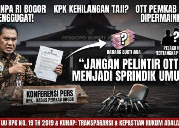 BPI KPNPA RI Bogor Kecam Inkonsistensi KPK: Jangan Pelintir OTT Menjadi Sprindik Umum!