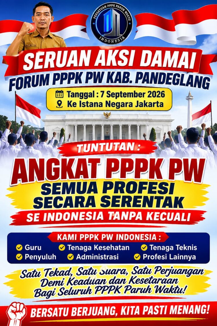 Forum PPPK PW Pandeglang Bersama PPPK Se-Indonesia Perjuangkan Kepastian Status PPPK Penuh Waktu