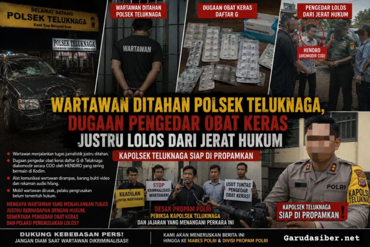 Wartawan Ditahan, Dugaan Pengedar Obat Keras Diduga Lolos: Penanganan Polsek Teluknaga Disorot, Kapolsek Terancam Dilaporkan ke Propam