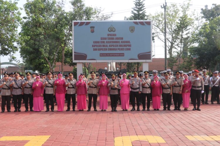 Kapolres Lebak Pimpin Sertijab Enam Pejabat, Tekankan Integritas dan Pelayanan Humanis