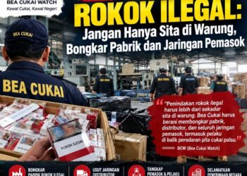 BCW Soroti Penindakan Rokok Ilegal: Jangan Hanya Sita di Warung, Bongkar Pabrik dan Jaringan Pemasok